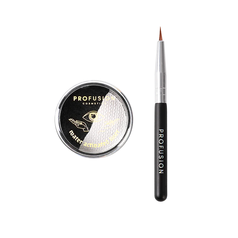 Profusion Cosmetics Haunting Rituals Water-Activated Eyeliner Duo featuring blood-red and dark shades for dramatic eye makeup.