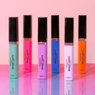 Bright Lights neon and pastel graphic eye liners by Profusion Cosmetics, vivid blue shades for bold eye makeup.