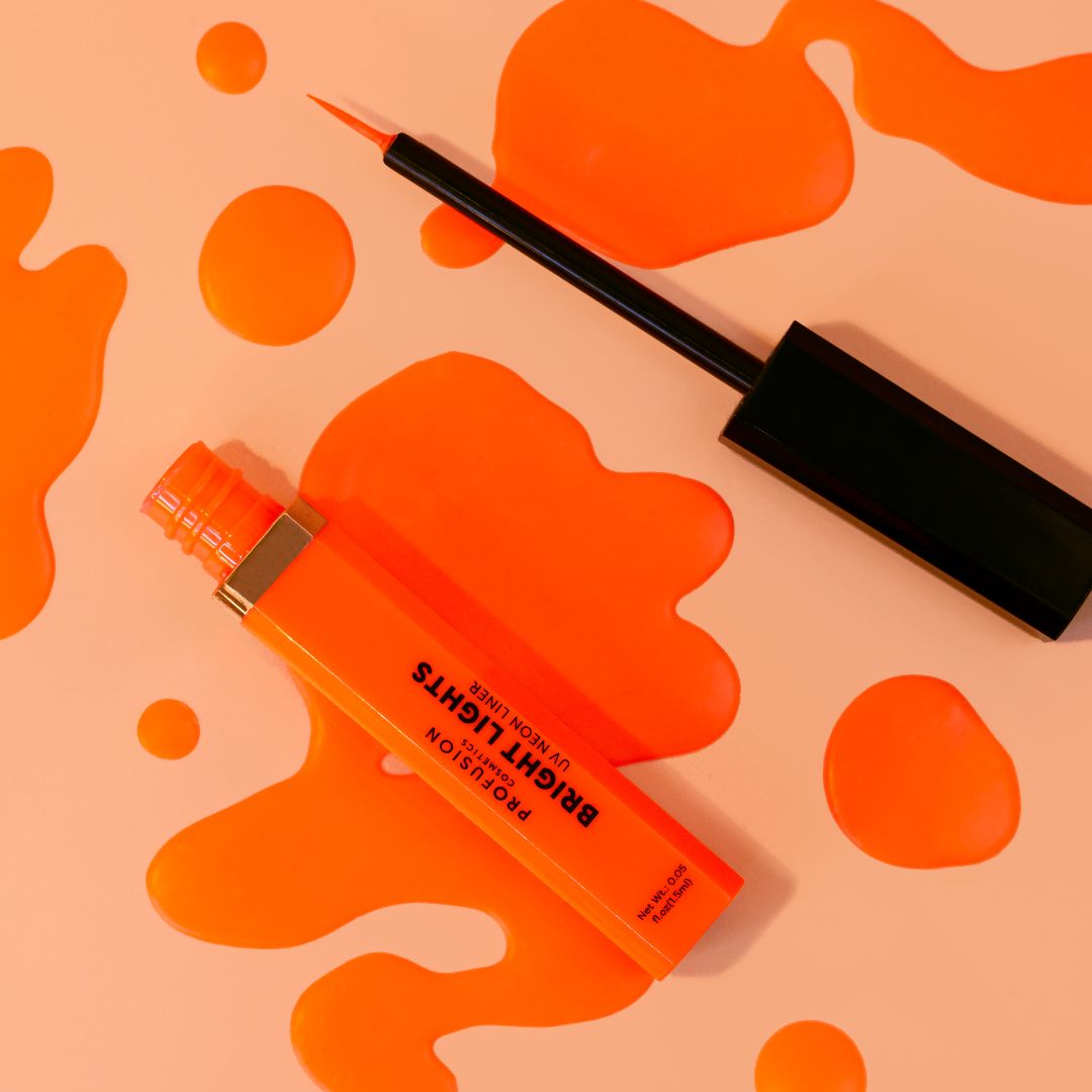 Bright Lights neon pastel graphic eye liners by Profusion Cosmetics, vibrant blue shades for bold eye makeup.