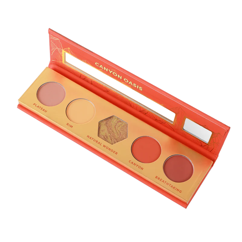 Profusion Cosmetics Blooming Beauty 5-shade eyeshadow palette with vibrant, blooming floral-inspired colors.
