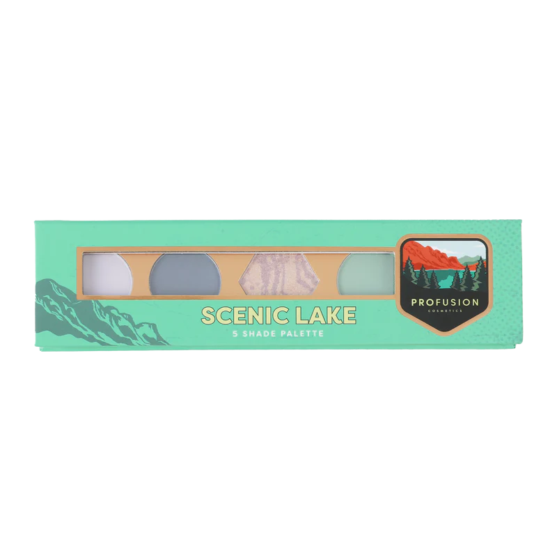 Profusion Cosmetics Blooming Beauty 5-shade eyeshadow palette with vibrant, floral-inspired shades for eye makeup.