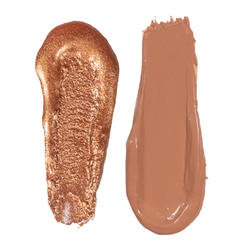 Profusion Cosmetics I 🖤 Boba Sweet Swirl Eyeshadow Duo with caramel and neutral shades for eye makeup.