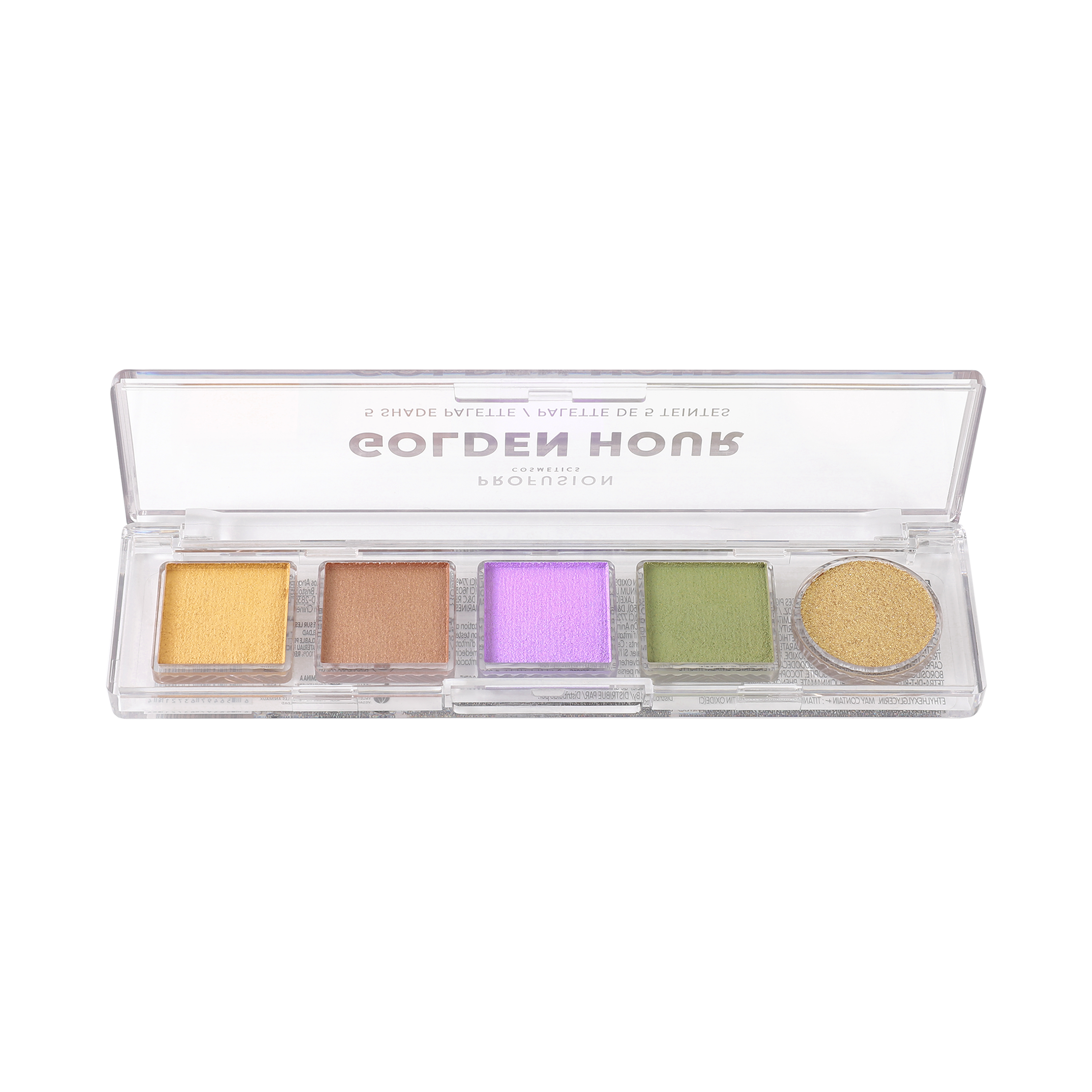 Profusion Cosmetics Mini Essentials 5 Shade Eyeshadow Palette with neutral and vibrant colors in a compact case