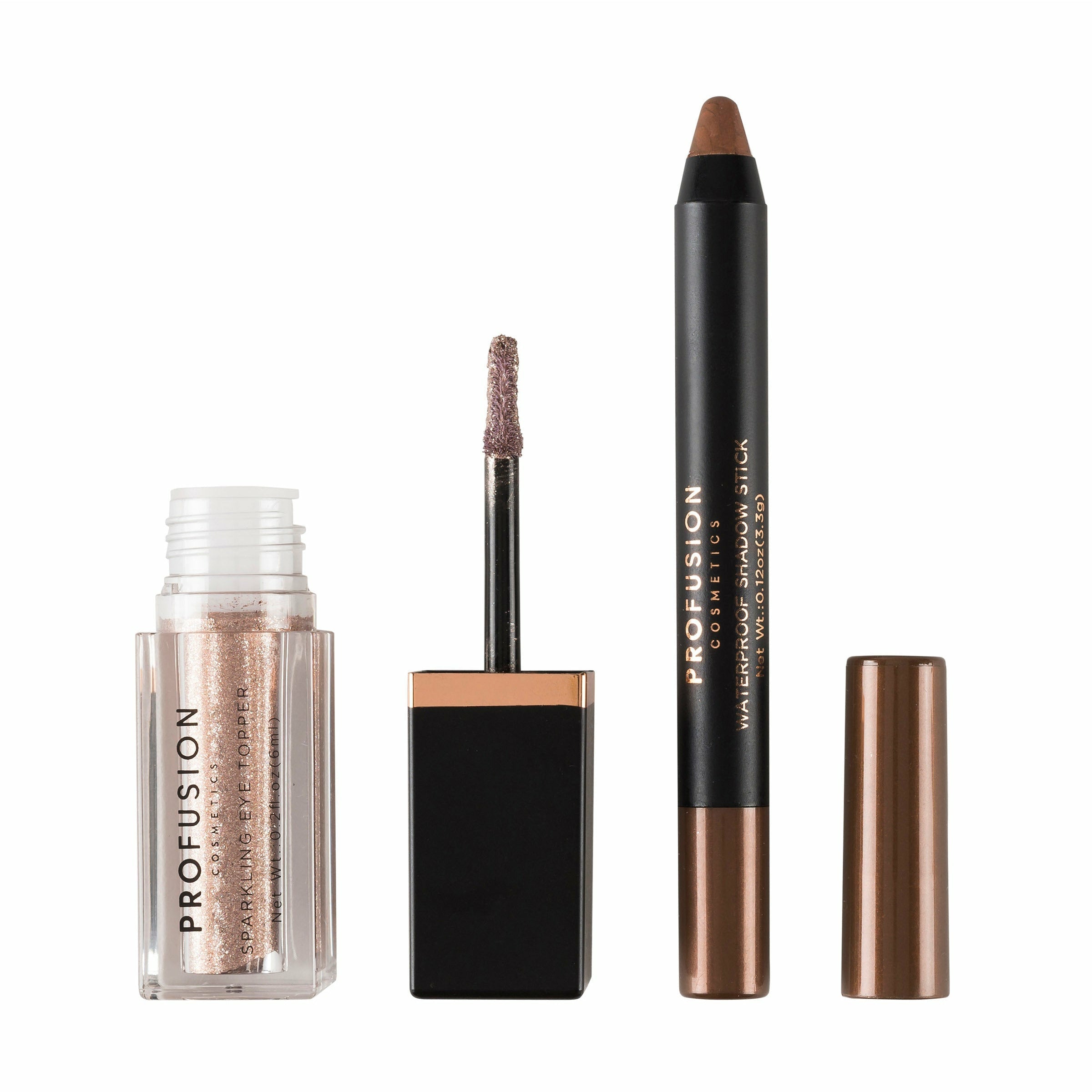 Profusion Cosmetics Eye Sparkler Duo Set featuring shimmering eyeshadows in vibrant shades for dazzling eye looks.