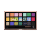 Profusion Cosmetics Dreamscape 21-shade eyeshadow palette with vibrant and neutral colors arranged in a sleek palette layout.