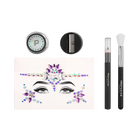 Profusion Cosmetics Enchanted Forest eyeshadow palette with five makeup look book pages showcasing eye makeup looks.