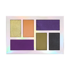 Profusion Cosmetics Enchanted Forest Divine Palette with eyeshadow shades in green, gold, and brown tones for eye makeup.