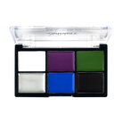 Profusion Cosmetics Enchanted Forest folklore face and body paint eyes with vibrant green and woodland-themed details.