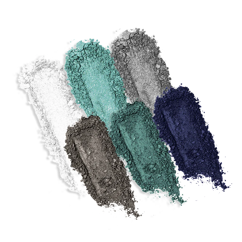 Profusion Cosmetics Enchanted Forest Nightshade Palette with eyeshadows in green, purple, and earthy tones for eye makeup.