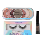 Profusion Cosmetics Glamour Eyes 3-piece eye set with eyeshadows and eyeliners, showcasing vibrant colors and sleek packaging.