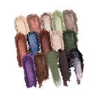 Profusion Cosmetics HP Dark Arts 15 Shade Eyeshadow Palette with dark, vivid colors and intricate eye makeup design.