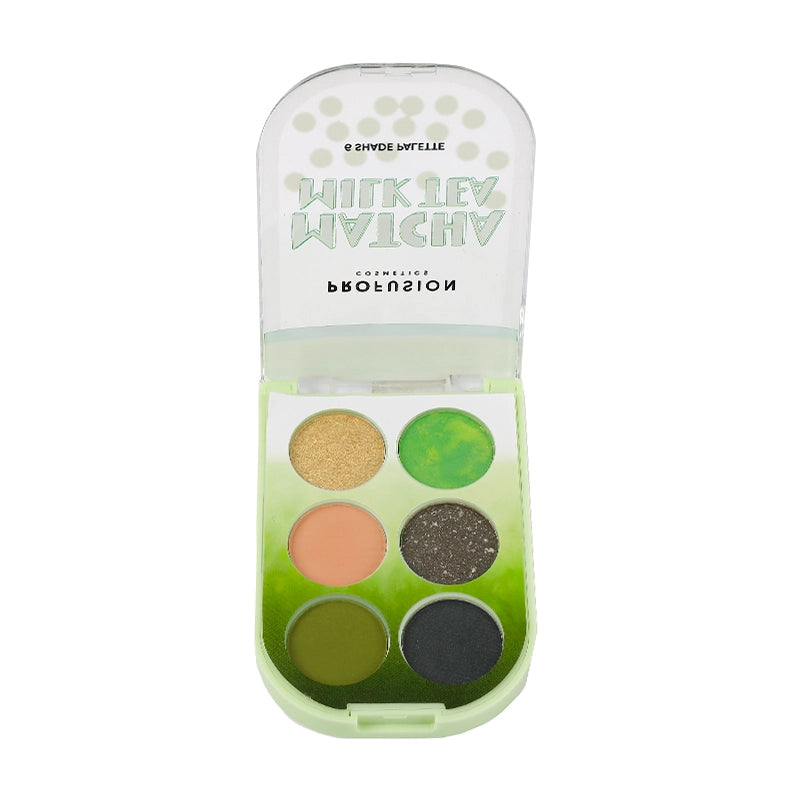 Profusion Cosmetics I 🖤 Boba Milk Tea eyeshadow palette with warm-toned shades and cute boba-inspired design.