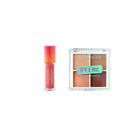 Profusion Cosmetics festival-ready 3-piece eyeshadow and cosmetic bag set featuring vibrant eye makeup and stylish travel accessories.