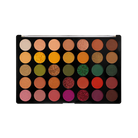 Profusion Cosmetics eyeshadow in Marigold, vibrant orange-golden matte eye makeup look with blended color