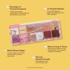 Profusion Cosmetics Peanuts 75th The Gang’s All Here 12-shade eyeshadow palette with colorful, playful shades for creative eye looks.