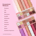 Profusion Cosmetics Peanuts 75th Eyeshadow Palette with 12 colorful shades inspired by The Gang’s All Here theme.