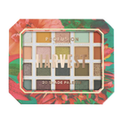 Profusion Cosmetics Superbloom Harvest 20-shade eyeshadow palette with vibrant and neutral tones arranged in a sleek palette.