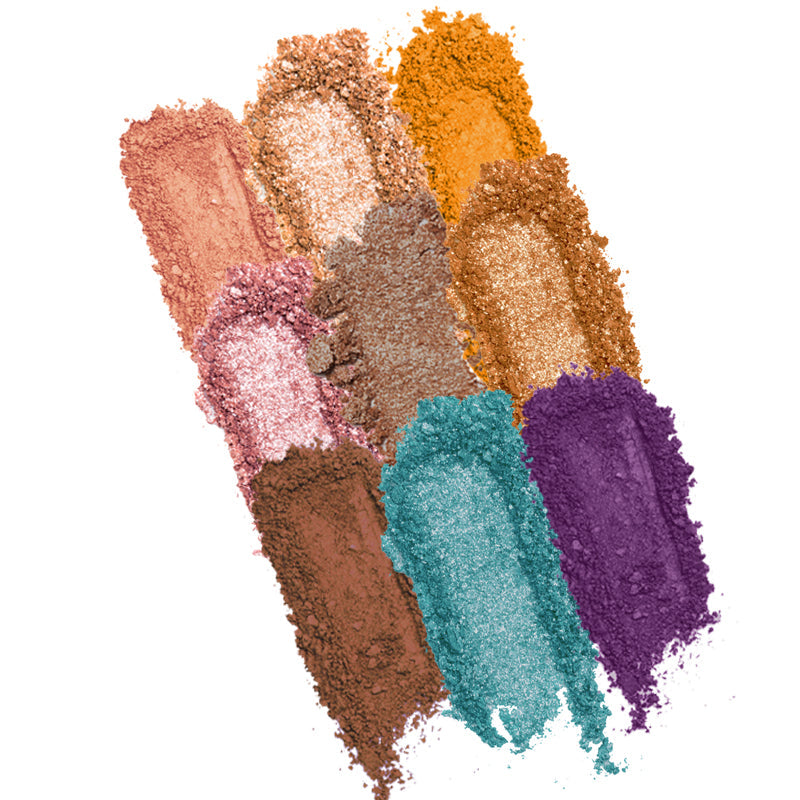 Profusion Cosmetics Sweet Holiday Candy Canes 9-shade eyeshadow palette with festive red, green, and neutral tones.