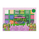 Profusion Cosmetics TMNT 24 Shade Eyeshadow Palette with vibrant and neutral colors in a Teenage Mutant Ninja Turtles themed design.