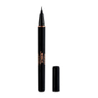 Profusion Cosmetics Wing It Superfine Black Eyeliner applied on eyes, showcasing its precise, dark line for defined eye makeup.