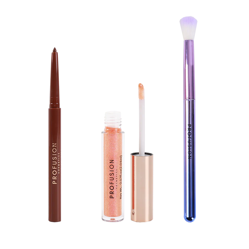 Profusion Cosmetics Written in the Stars Prismatic Glam eyeshadow 15-piece kit with shimmering shades and eye makeup palette.