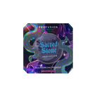 Profusion Cosmetics Sea Witch Pigments eyeshadow with shimmery blue and green hues, artistic eye makeup look.