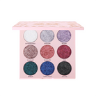 Profusion Cosmetics 20th Anniversary pressed glitter palette with gold eyeshadows and sparkly eye makeup shades.