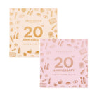 Profusion Cosmetics 20th Anniversary Pressed Glitter Palette with gold eyeshadows and shimmering pressed glitter for eye makeup.