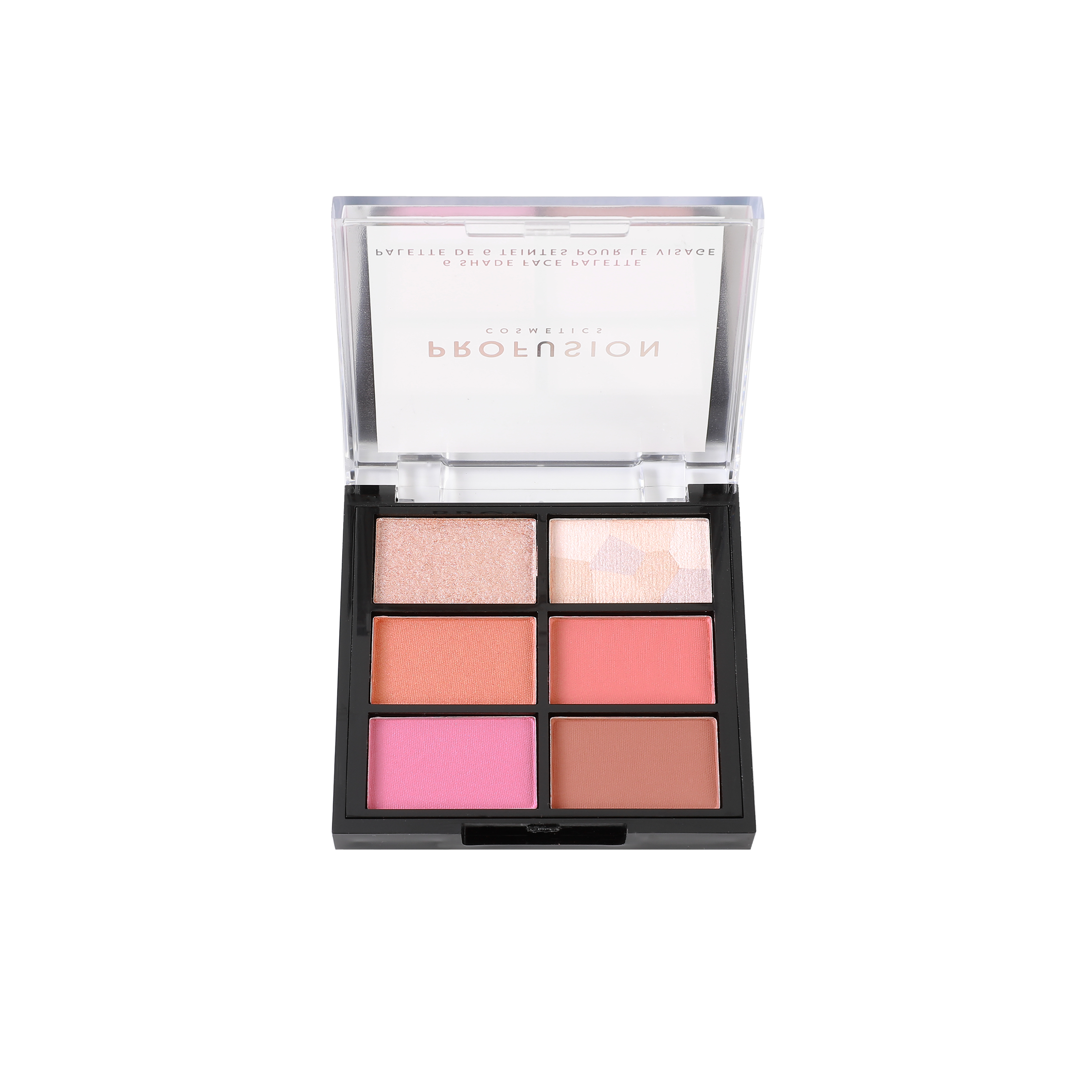 Profusion Cosmetics Artistry On-The-Go eyeshadow palette with vibrant shades in a compact case, perfect for on-the-go makeup looks.