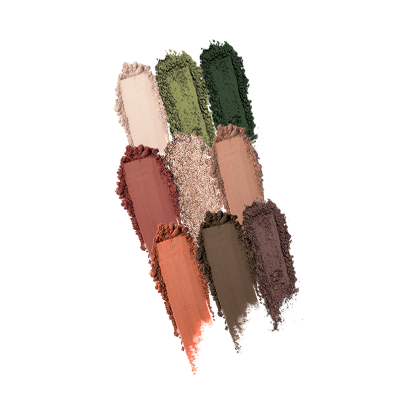 Profusion Cosmetics Artistry On-The-Go eyeshadow palette with colorful shades in a sleek compact for versatile eye makeup.