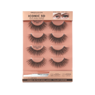 Natural-looking Iconic 3D Faux Mink Lashes by Profusion Cosmetics for eyes, showcasing full, voluminous lash style.