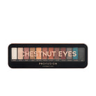 Profusion Cosmetics nude eyeshadow case with multiple eyeshadow shades in a sleek compact for versatile eye makeup.