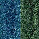 Profusion Cosmetics Metachrome duochrome multichrome eye pigment and primer applied on eyelids, showcasing vibrant shifting colors.