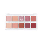 Profusion Cosmetics Essentials 10 Shade Eyeshadow Palette with smoky and neutral tones arranged in a rectangular case.