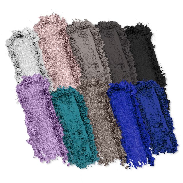 Profusion Cosmetics Essentials 10 Shade Eyeshadow Palette with smoky neutral tones, featuring a variety of matte and shimmer finishes.