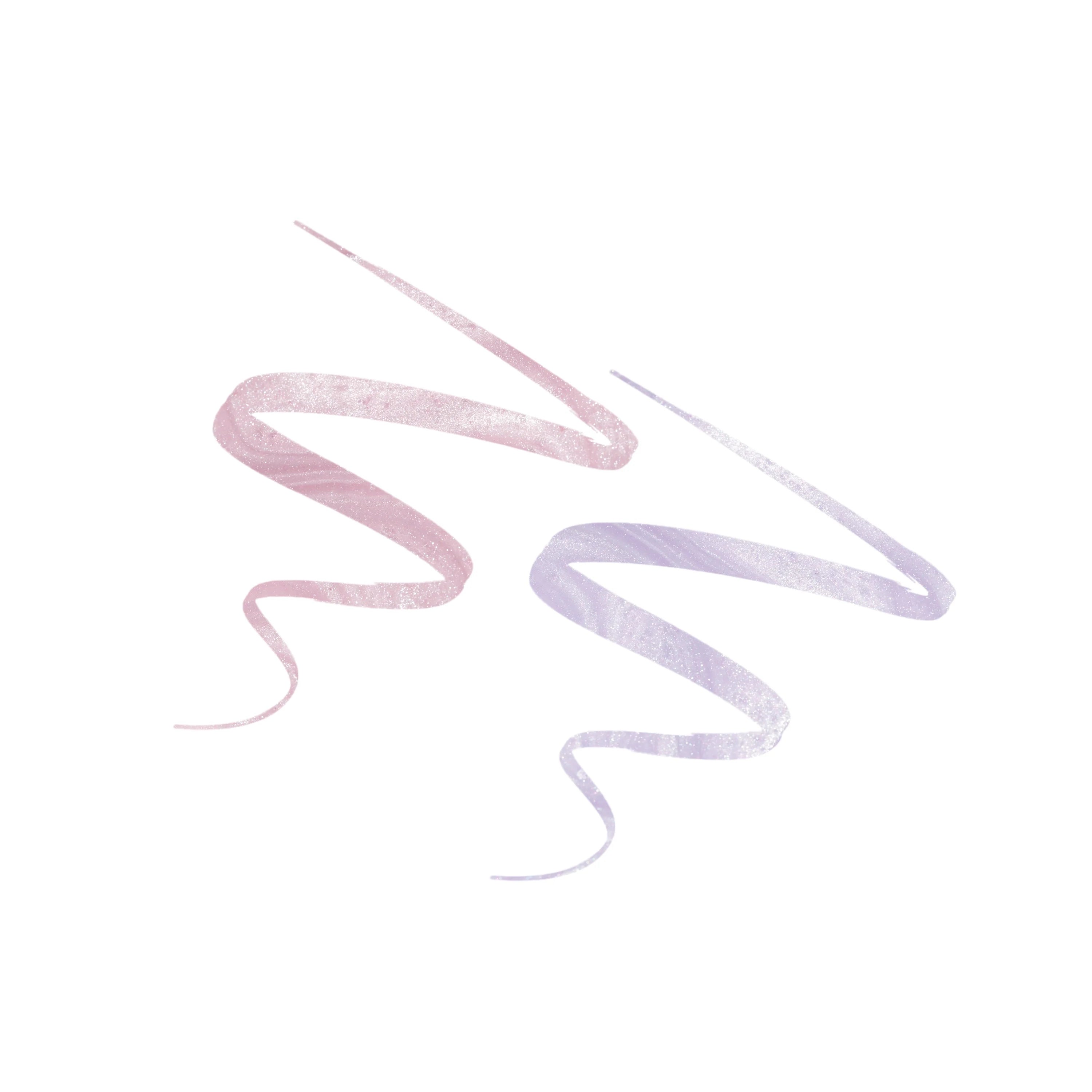 Profusion Cosmetics Dazzling Wings Liquid Shimmer Eyeliner with butterfly design and shimmering finish on eyes.
