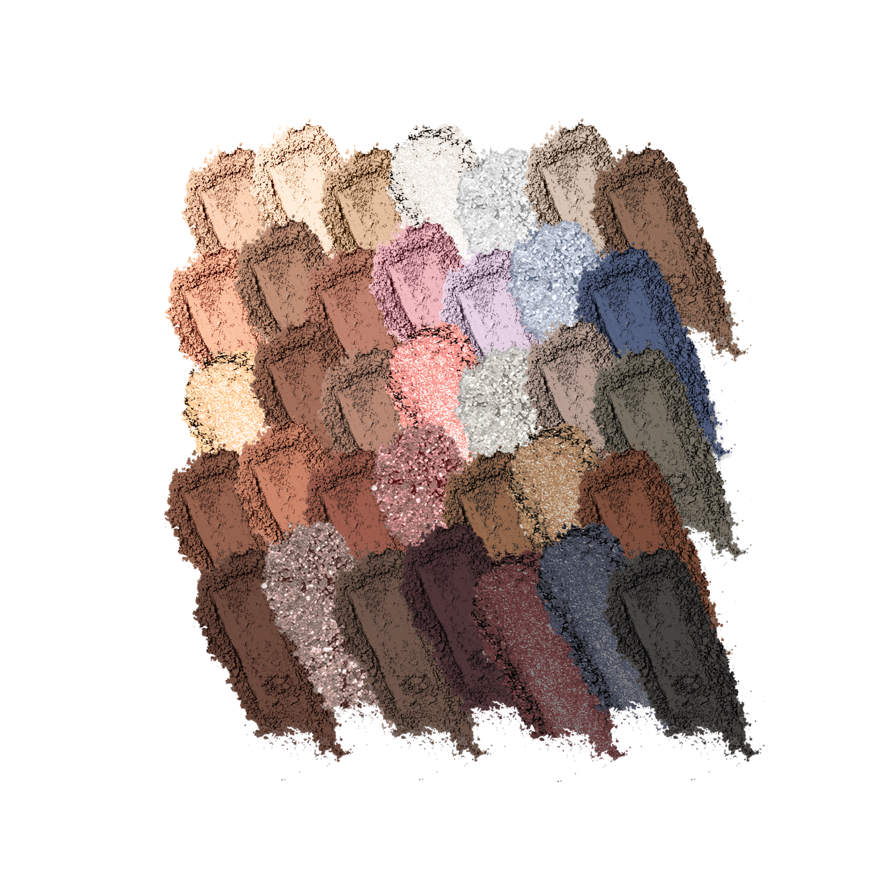 Profusion Cosmetics Pro Aritistry 35 Shade Eyeshadow Palette with warm toasted tones and diverse matte and shimmer finishes.