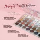 Profusion Cosmetics Pro Aritistry 35 Shade Eyeshadow Palette with warm toasted tones and a variety of vibrant colors.