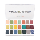 Profusion Cosmetics Artistry 21 Shade Eyeshadow Palette with a variety of colorful and neutral eye makeup shades.