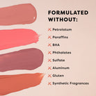 Profusion Cosmetics Blush Hour Soft Matte Liquid Blush on face with peachy Bellini shade, highlighting natural glow and smooth texture.