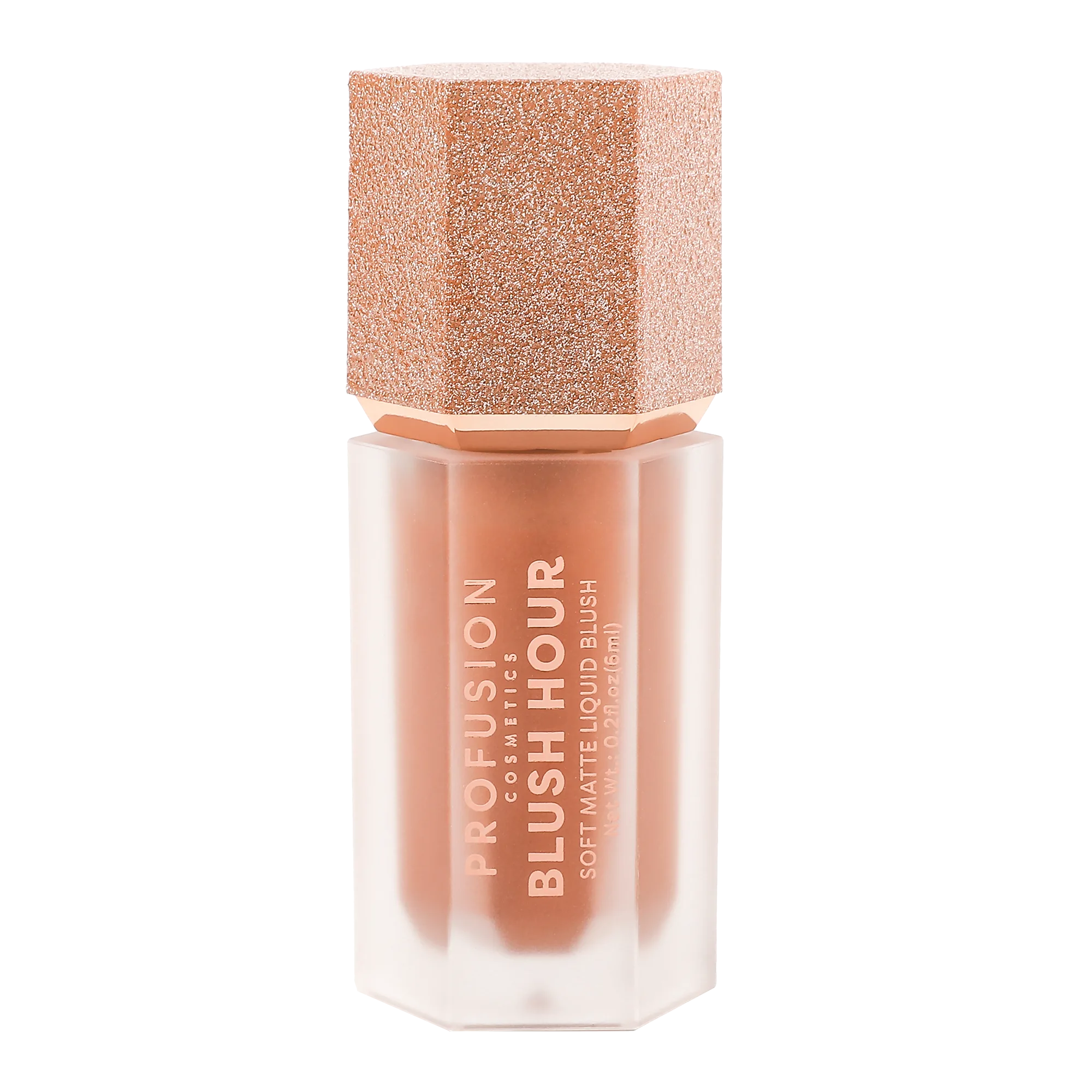 Profusion Cosmetics Blush Hour Soft Matte Liquid Blush in Bellini, a smooth pink face blush with a soft matte finish.