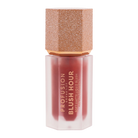 Profusion Cosmetics Blush Hour Soft Matte Liquid Blush on cheek with a natural pink tint, showcasing a smooth, matte finish.
