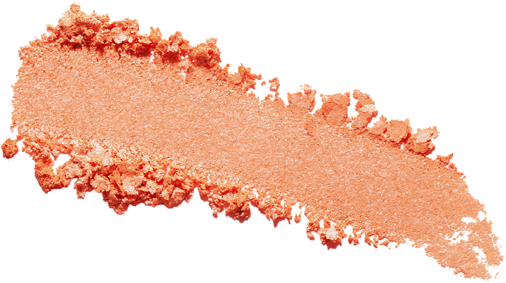 Profusion Cosmetics Apple Swirl Baked Blush, face makeup with a pink and gold marbled design, in a round compact.