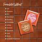 Profusion Cosmetics Apple Swirl Baked Blush for face with a swirl design in warm pink and peach tones.