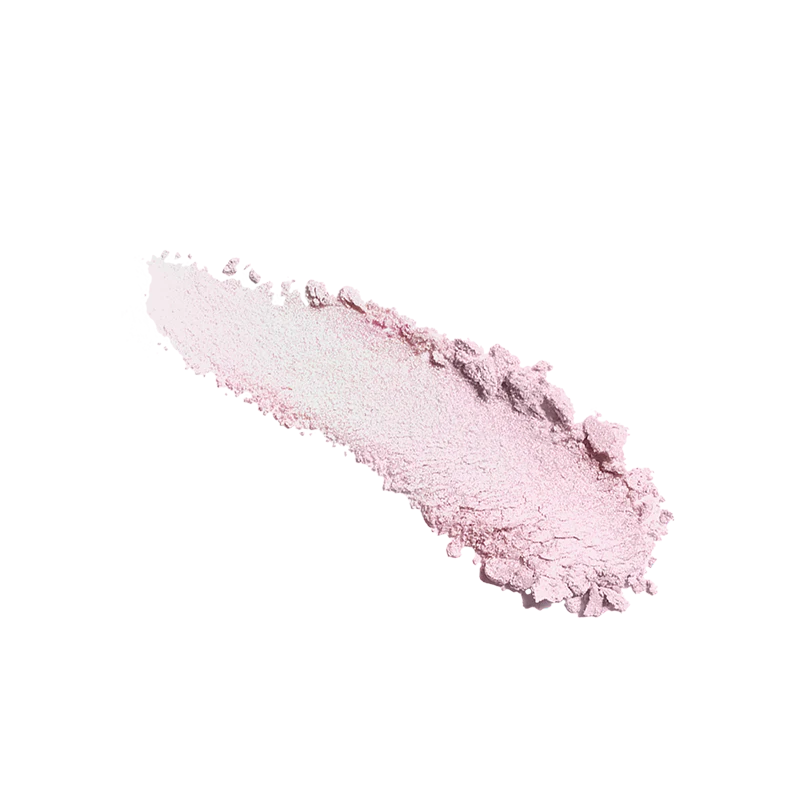 Profusion Cosmetics Bouncy Glow Frosted Holo Highlighter face swatch showing shimmering, frosted holographic finish on skin.