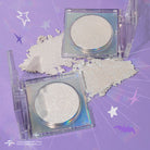 Profusion Cosmetics Casper the Friendly Ghost Fa-Boo-Lous holographic highlighter face makeup with iridescent, reflective finish.