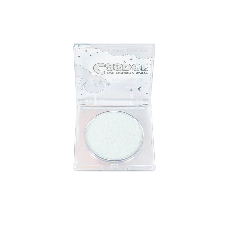 Profusion Cosmetics Casper the Friendly Ghost face highlighter with ghostly glow and playful ghost design.