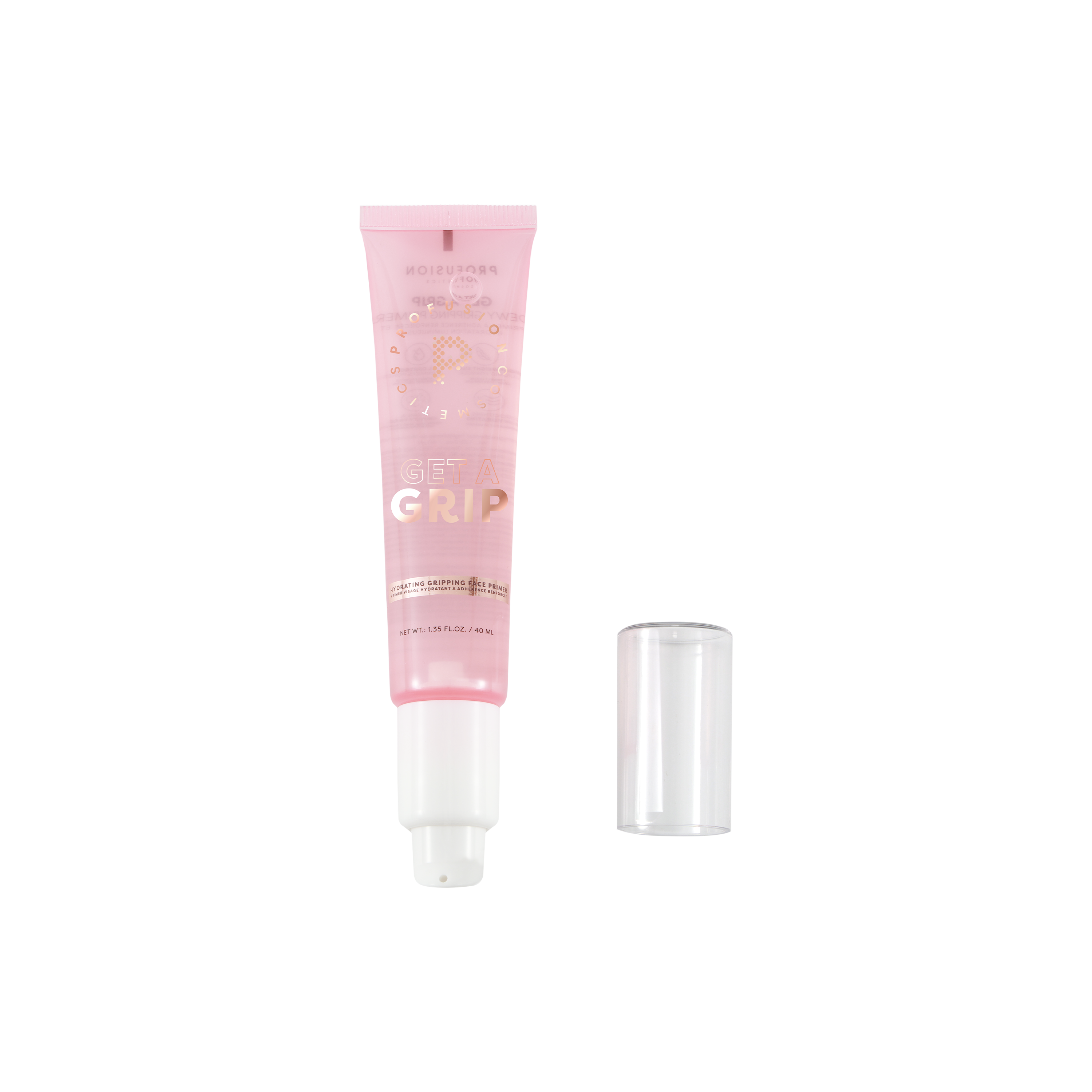 Profusion Cosmetics Get a Grip Hydrating Gripping Face Primer, smooth and hydrating face primer visible in the image.