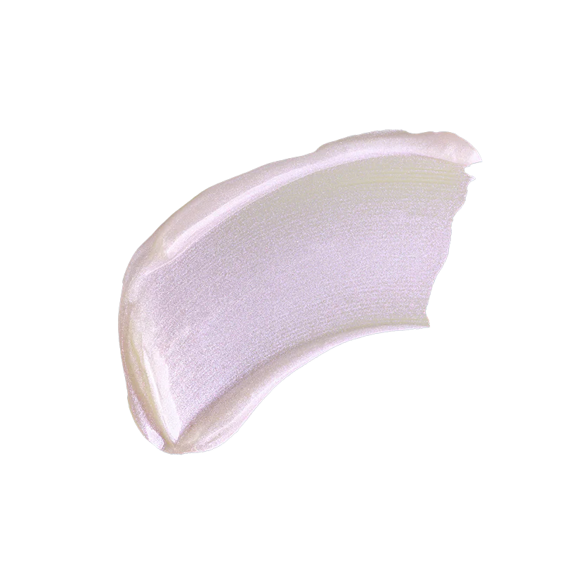 Profusion Cosmetics Halo Glow Face and Body Glow Enhancer swatched on skin, showing a shimmering, luminous finish.