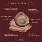 Profusion Cosmetics Harry Potter Holiday Chocolate Frog Bronzer Powder for face, warm-toned makeup product with Harry Potter-themed packaging